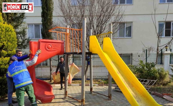 Nazilli Belediyesi’nden depremzede çocuklar için oyun parkı