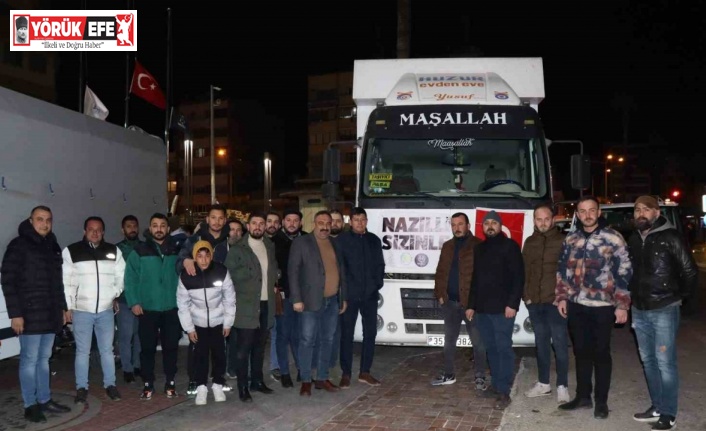 Nazilli’den 117’nci yardım aracı deprem bölgesine gönderildi