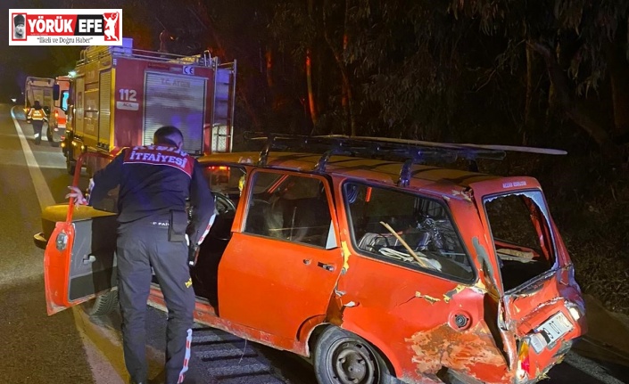 Tır, otomobile arkadan çarptı: 5 yaralı