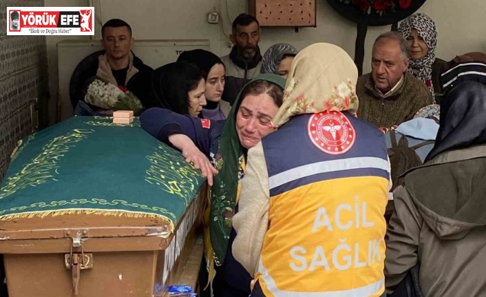 Aydın’daki kazada hayatını kaybeden sağlık personeli gözyaşlarıyla uğurlandı