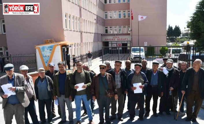 Çavdarlılardan atalarından kalan arazilerine çıkarılan 2B kararına itiraz