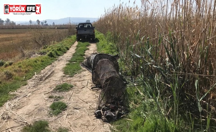 Didim’de sahipsiz gergi ağları ekipler tarafından toplandı