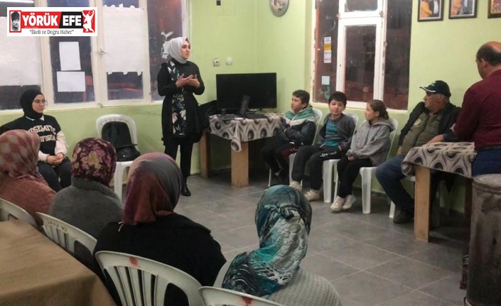 Karacasu’da vatandaşlar teknoloji alışkanlığı konusunda bilgilendirildi