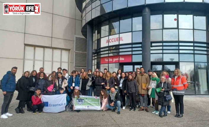 Köşk 100. Yıl Atatürk Ortaokulu Fransa’daki eğitime katıldı