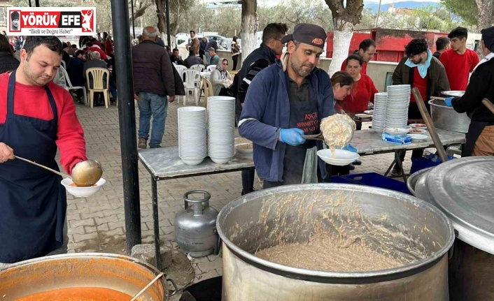 Nazilli’de imece usulü 7 bin kişilik keşkek hayrı