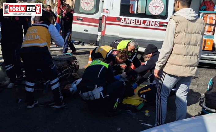 Söke’de motosiklet ve otomobil çarpıştı: 2 yaralı