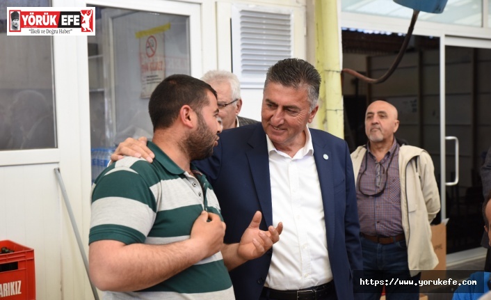 Ahmet Ertürk, Karacasu’da coşkuyla karşılandı