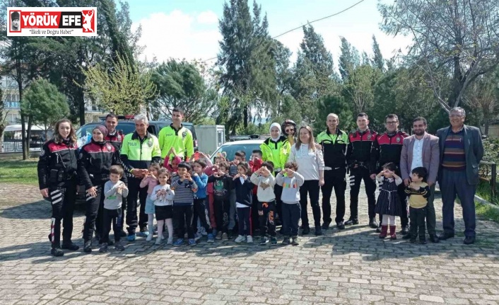 Anaokulu öğrencileri Polis Haftası’nı kutladı