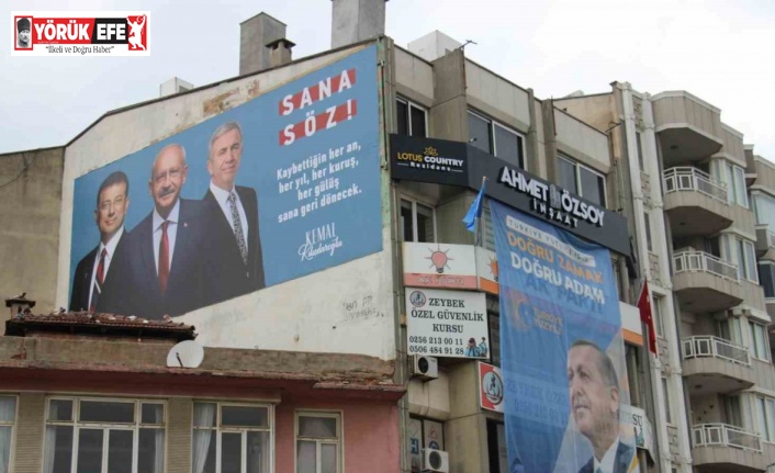Aydın’da AK Parti ile CHP arasında afiş krizi