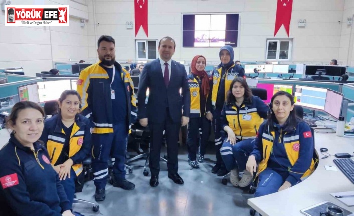 İl Sağlık Müdürü, 112 çalışanlarını tebrik etti