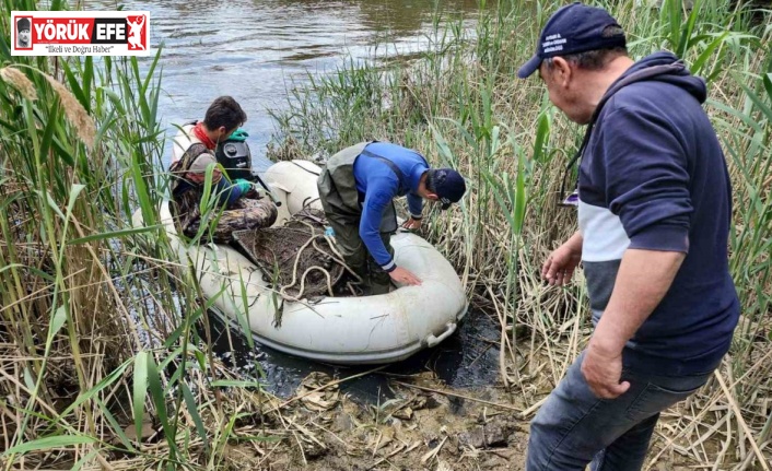 Menderes’te sahipsiz gergi ağı operasyonu