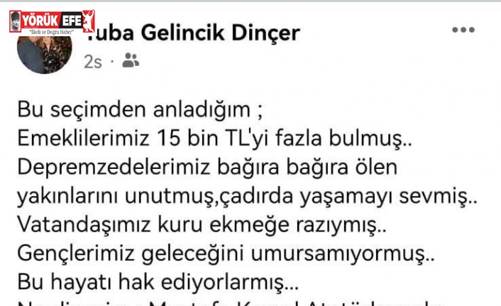 CHP’li Başkan Dinçer’in eşinden tepki çeken paylaşım: “Atatürk yanlış milleti kurtarmış"