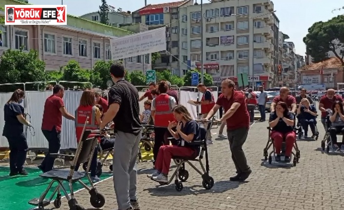 Aydın Devlet Hastanesi’nde yangın ve deprem tatbikatı yapıldı