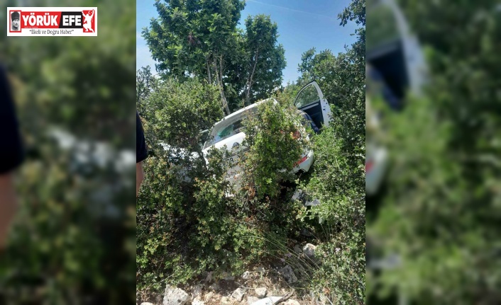 Otomobil makilik alana uçtu; 1 yaralı