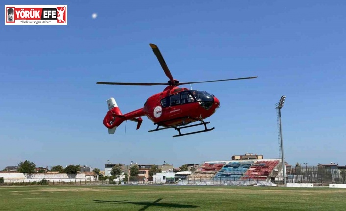 Arya bebek için helikopter havalandı