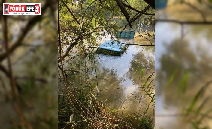 Aydın’da otomobil Menderes Nehri’ne düştü