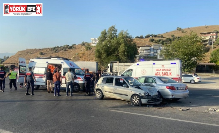 Çakırbeyli Kavşağı’nda kaza 3 yaralı