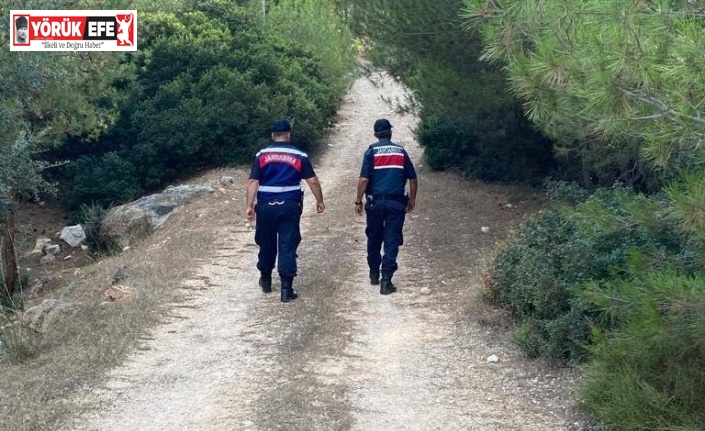 Jandarma ekipleri vatandaşları orman yangına karşı uyarıyor