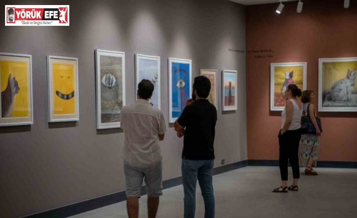 Kuşadası’nda ’Benim Kedilerim’ Sergisi açıldı
