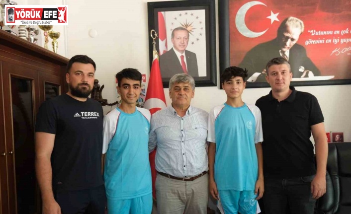 Milli takım kampına davet edilen sporculardan Başkan Çömden’e ziyaret