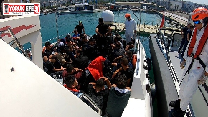 Aydın’da 40 düzensiz göçmen kurtarıldı