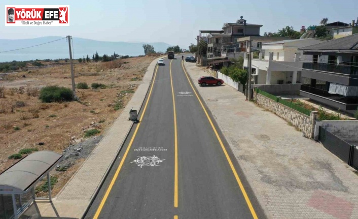 Denizköy Mahallesi sıcak asfalta kavuştu, cadde araç trafiğine açıldı