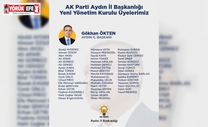 AK Parti Aydın’da yönetim kurulu üyeleri belli oldu