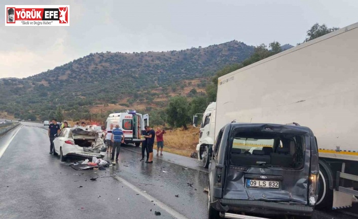 Aydın’da zincirleme trafik kazası: 8 yaralı