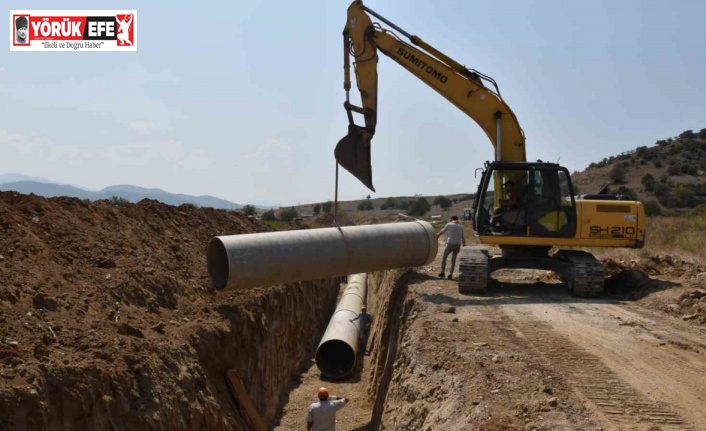 Çine’de sulama boruları yer altına indi