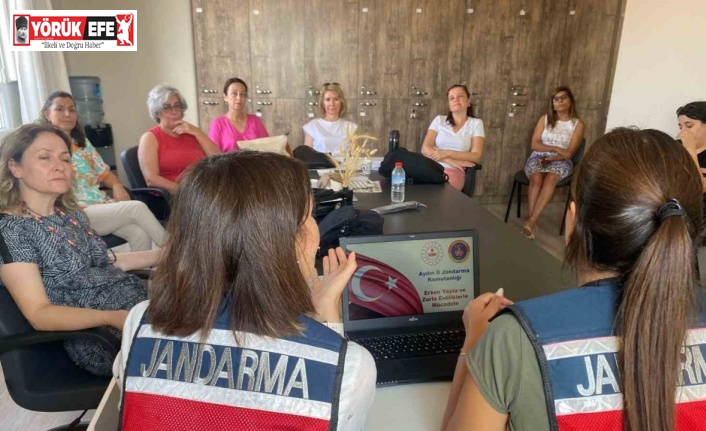 Jandarma ekipleri öğretmenleri bilgilendirdi