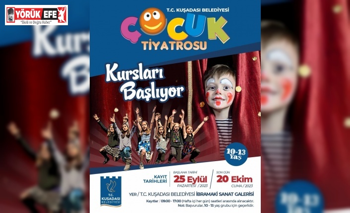 Kuşadası Belediye Tiyatrosu, küçük yeteneklere kapılarını araladı