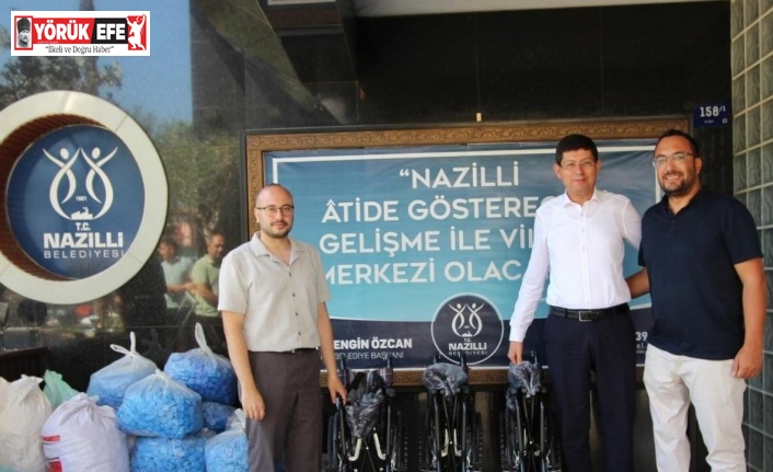 Nazilli’de 30 bin mavi kapak engellilere umut oldu