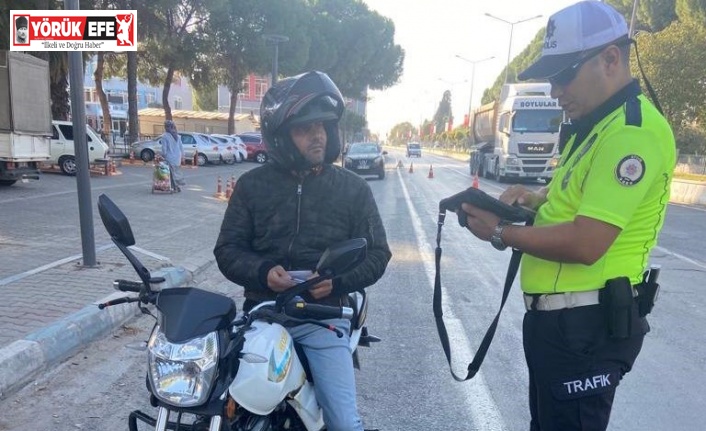 Aydın’da motosikletlere sıkı denetim