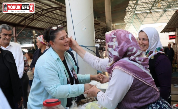 Başkan Çerçioğlu, Sultanhisar Pazarı’nda vatandaşlarla buluştu