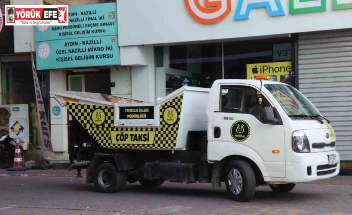 Nazilli’de çöp taksi hizmet vermeye başladı