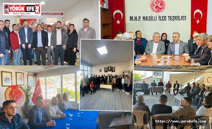 Aydın’da Cumhur İttifakı yerel seçim için kenetlendi: AK Parti’den tüm ilçelerde MHP’ye ziyaret