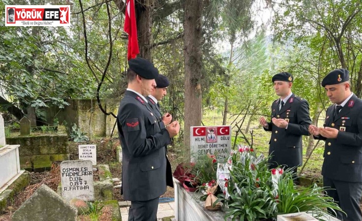 Aydın’da jandarma öğretmenleri unutmadı