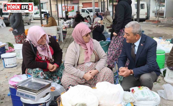 Başkan Kaplan üretici kadınlara köylü pazarı müjdesi verdi