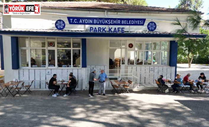 Büyükşehir Belediyesi’nin Nazilli’de hizmete açtığı Park Kafe vatandaşların uğrak noktası oldu