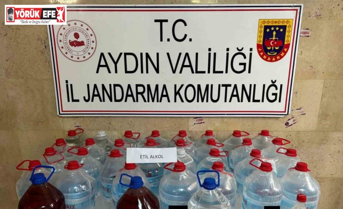 Germencik’te 155 litre etil alkol ele geçirildi