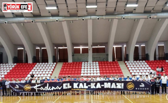 Jandarma basketbol müsabakasında “Kadına El Kalkamaz” dedi