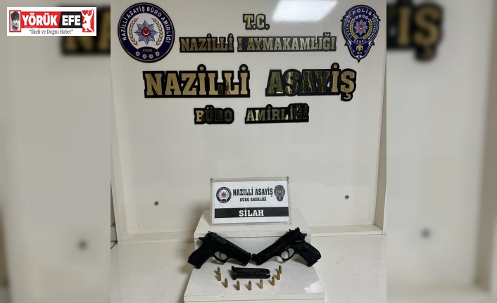 Nazilli’de denetimlerde çok sayıda silah ele geçirildi