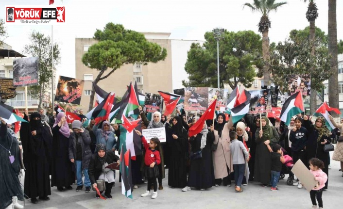 Söke’de Filistin’deki zulme karşı miting düzenlendi