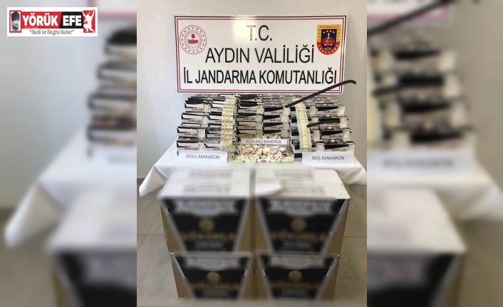 Aydın’da 40 bin makaron ele geçirildi