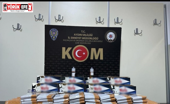 Aydın’da 90 binin üzerinde makaron ele geçirildi