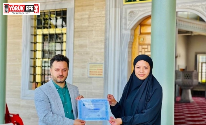 Aydınlı imam Erkoç, Müslüman olan Talilotu’ya Meryem adını verdi