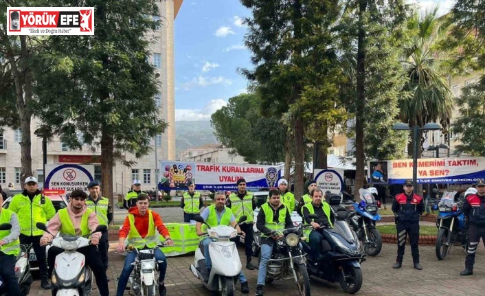 Çine’de lise öğrencileri trafik konusunda bilgilendirildi