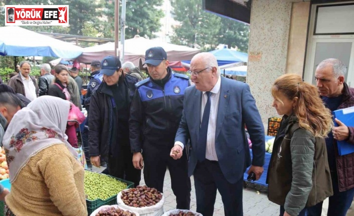 Efeler Belediyesi Zabıtası pazar yeri denetimi gerçekleştirdi
