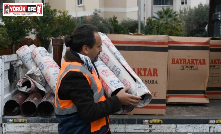 Kuşadası Belediyesi’nden soba yardımı