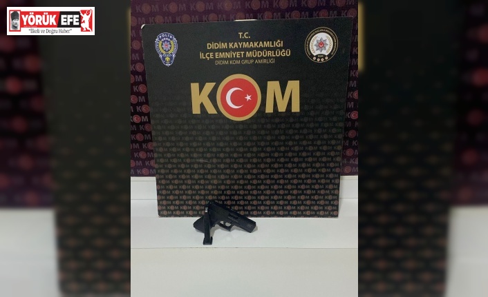 Şüpheli şahsın üzerinden tabanca ele geçirildi